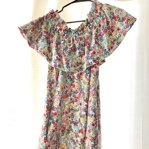 Off the shoulder floral dress
